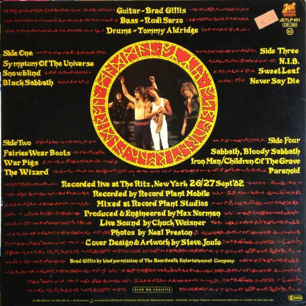 ozzy speak of the devil songs
