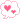 two hearts in a thought bubble