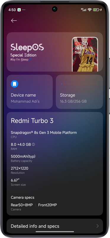 SleepOS screenshot 2