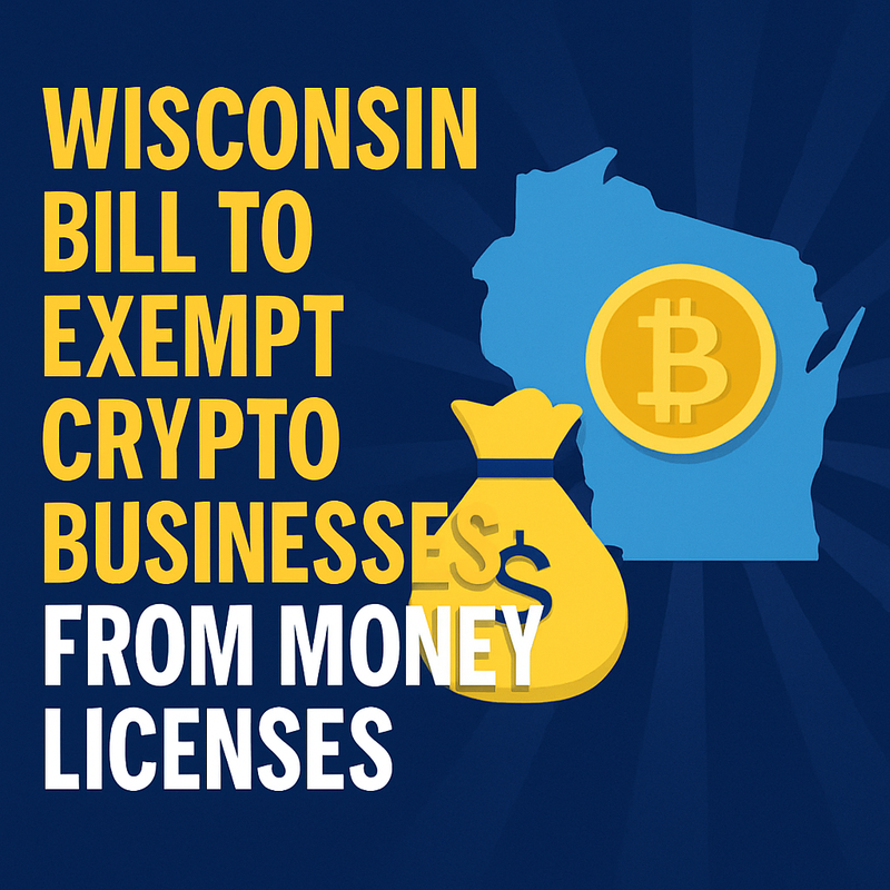 Wisconsin Bill Seeks to Free Crypto Users and Businesses From Money Transmitter Rules