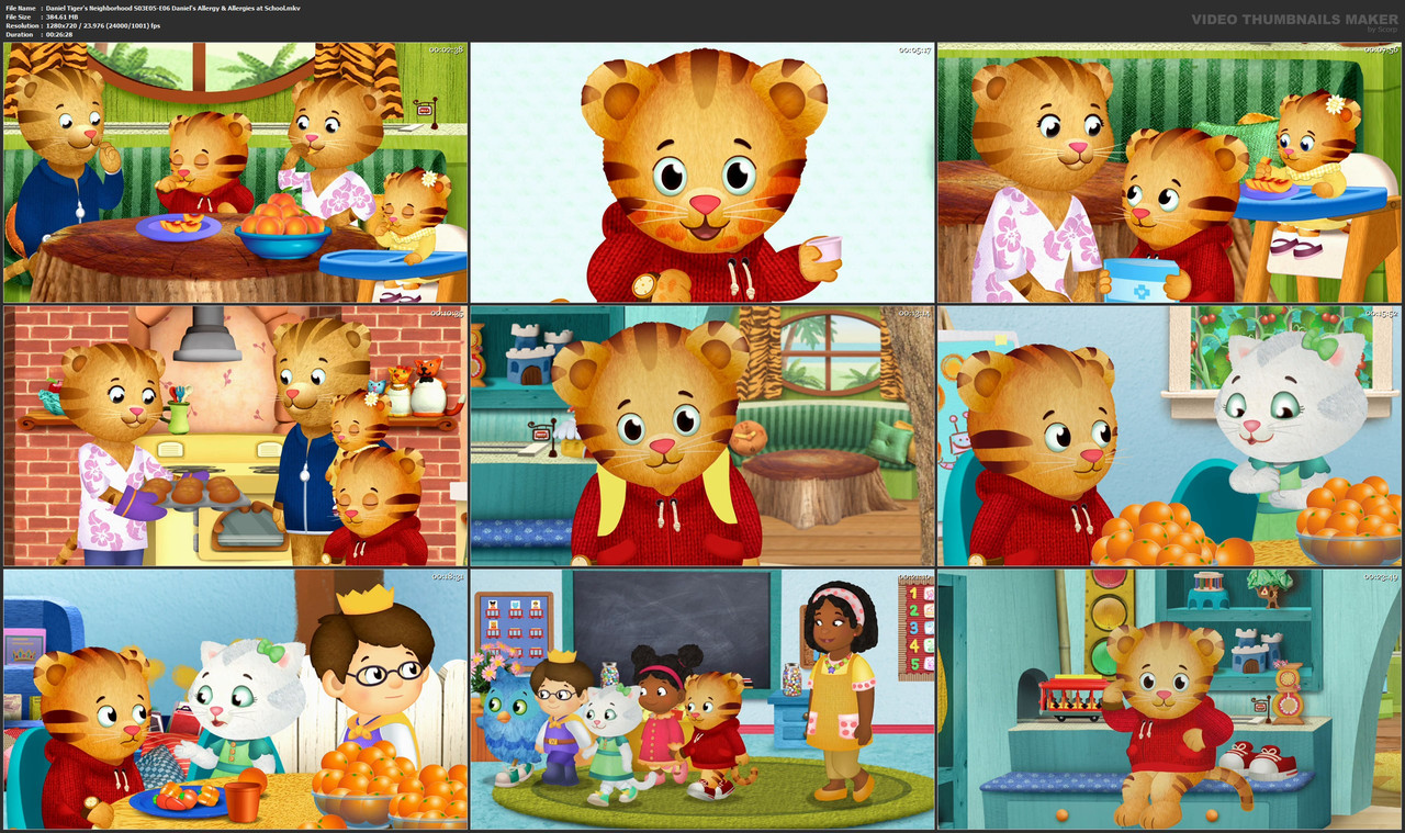 Daniel Tiger's Neighborhood S03E05-E06 Daniel's Allergy & Allergies at School.mkv