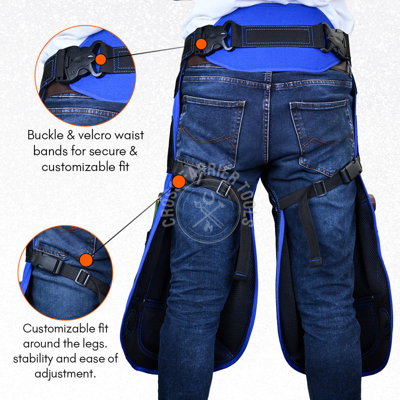 Farrier Apron buckle velcro waist band detail