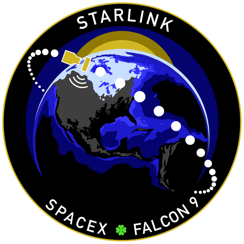 logo Starlink - Spacex - Falcon 9
