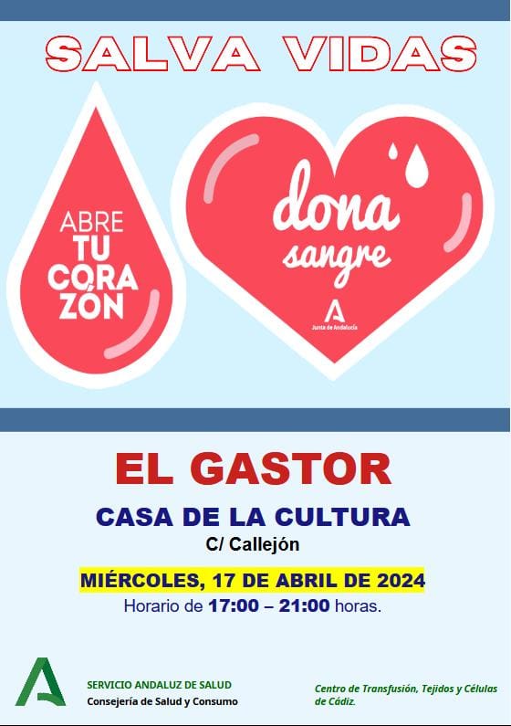 Donación de sangre en El Gastor