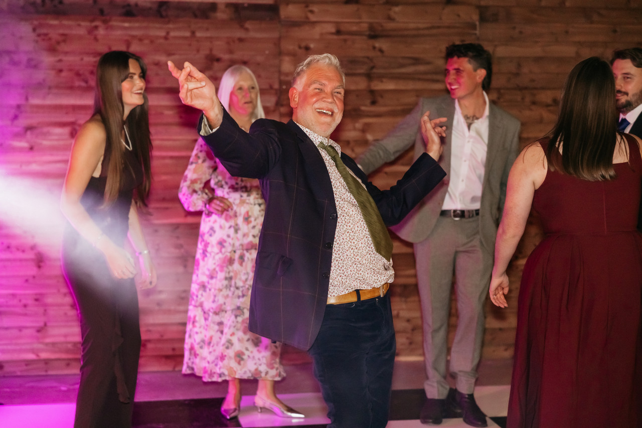 Couple sharing their first dance