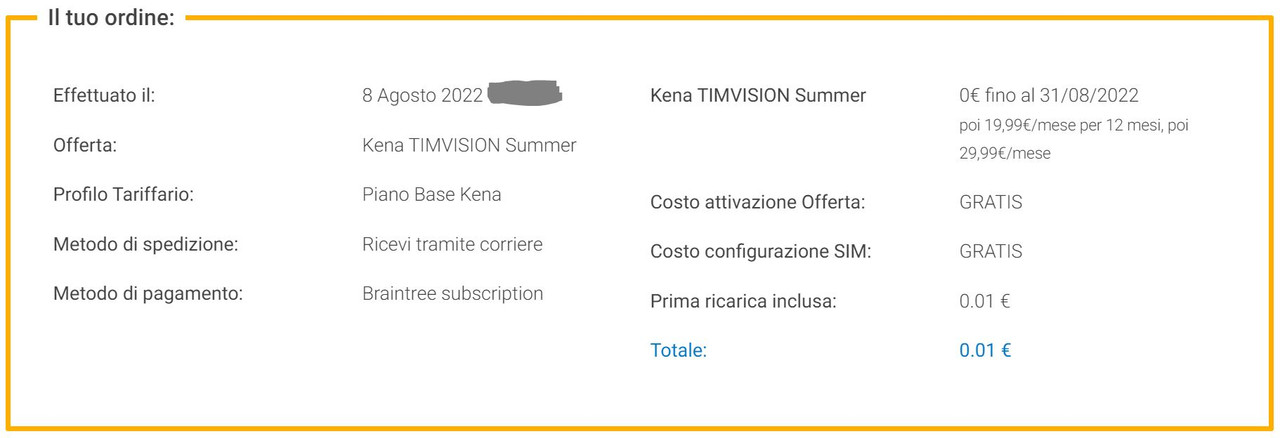8 Kena DAZN 20Euro x 12 mesi (fino agosto 2023) a Paolo Yahoo