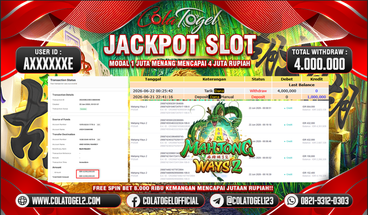 JACKPOT SLOT GACOR!!