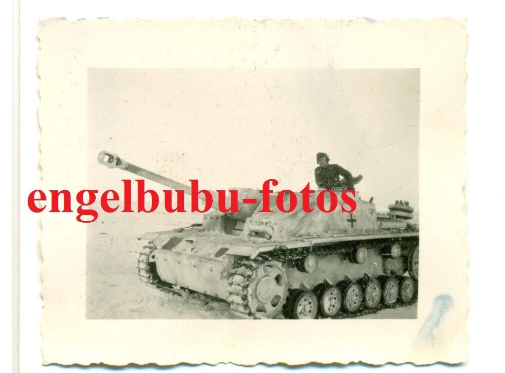 FOTO - STURMGESCHÜTZ - SUPER WINTER-TARNUNG   LANGROHR