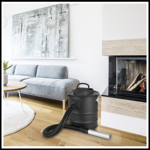 APIRACENERE BIDONE ASPIRA CENERE ASPIRAPOLVERE PROFESSIONALE PER CAMINO STUFA A PELLET BARBECUE GUANTI DA LAVORO 1000W 18LT