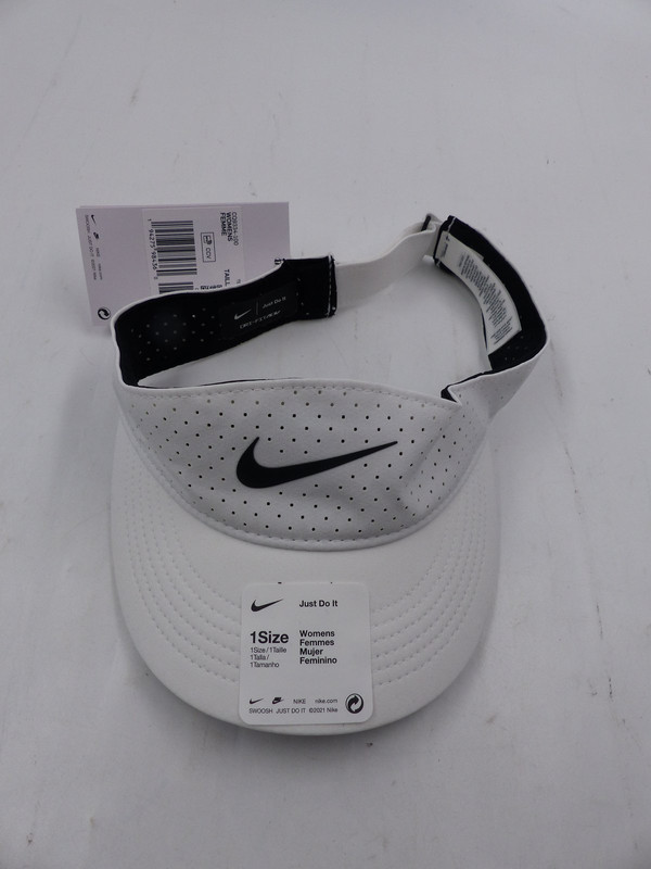 NIKE WOMENS TENNIS VISOR IN WHITE ONE SIZE CQ9334-100 | MDG Sales, LLC