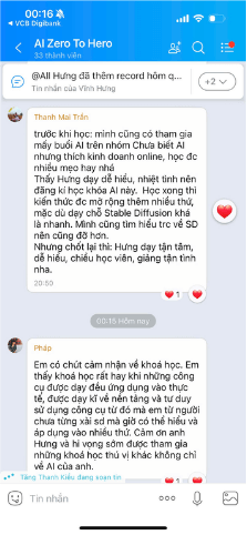 Phản hồi học viên