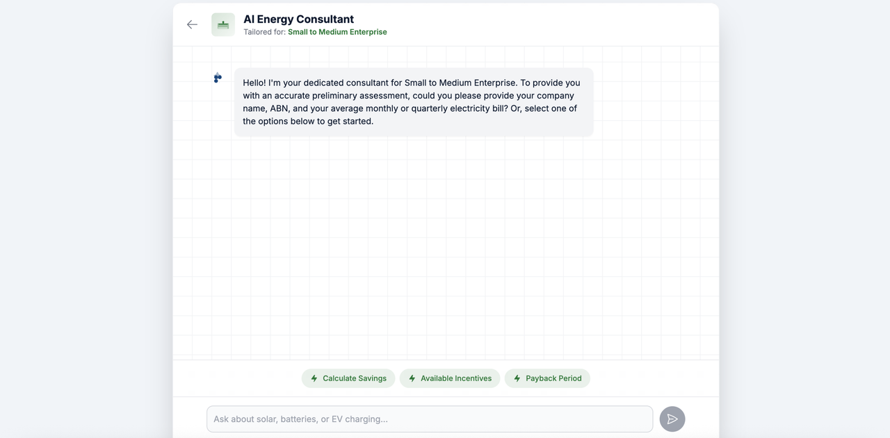 AI Renewable Energy Consultant