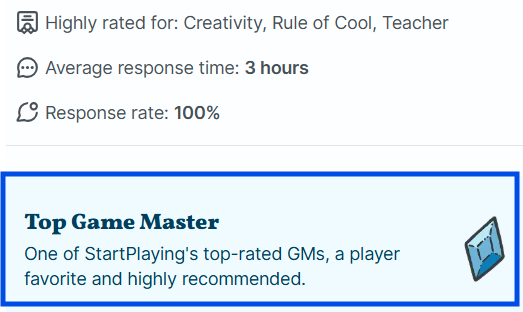 Private booking and StartPlaying profile preview