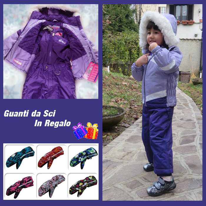 Tuta da sci viola per bambini | SWEET MOMMY