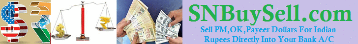 SNBuySell.com - Buy/Sell Perfect Money, BitCoin, DogeCoin, AdvCash, Ethereum, BitCoin Cash, LiteCoin & Payeer In India.