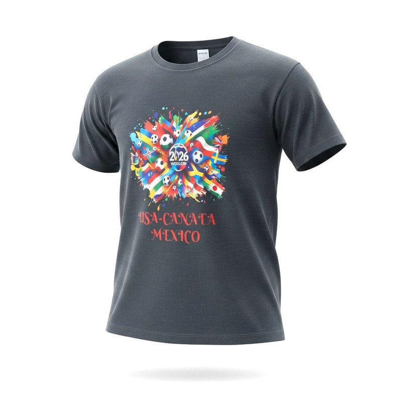 World Cup 2026 Tornado Soccer Tee – BlACK Edition