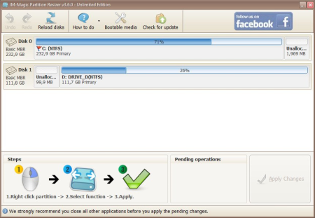 IM-Magic Partition Resizer 4.4