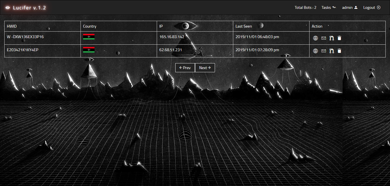 Lucifer v.1.2 HTTP Botnet