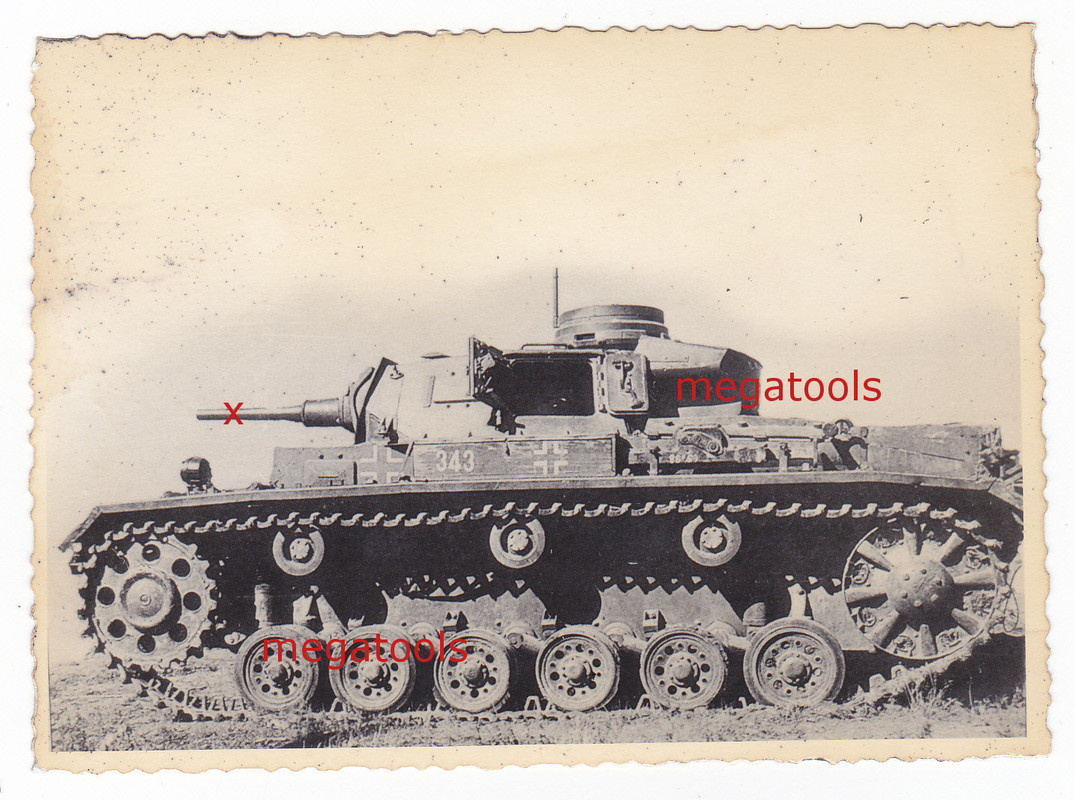 Tank (Foto PzKpfw Turm Kennung) WW2