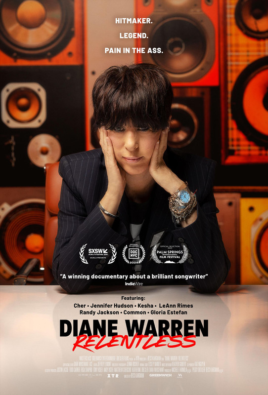 Diane Warren: Relentless 2024 Documentary Film Poster