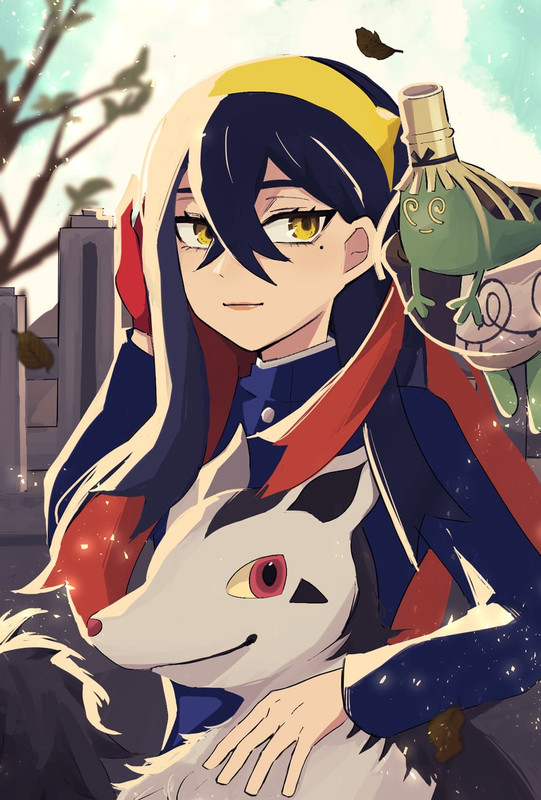 carmine-mightyena-and-poltchageist-pokem