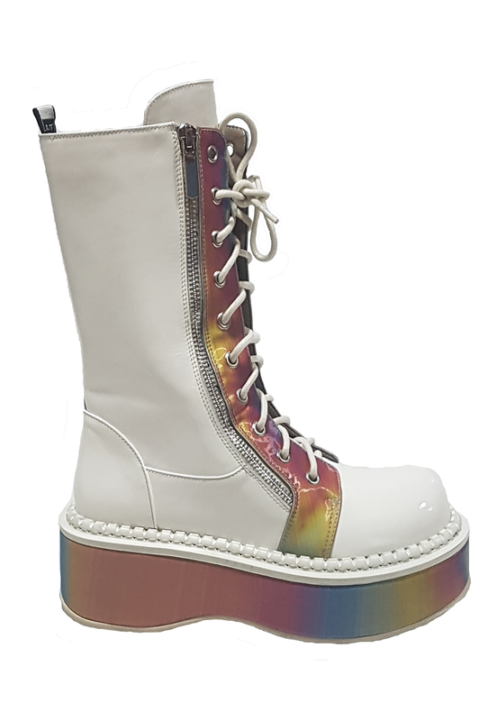 Botines blancos mujer plataforma | Ripley.cl