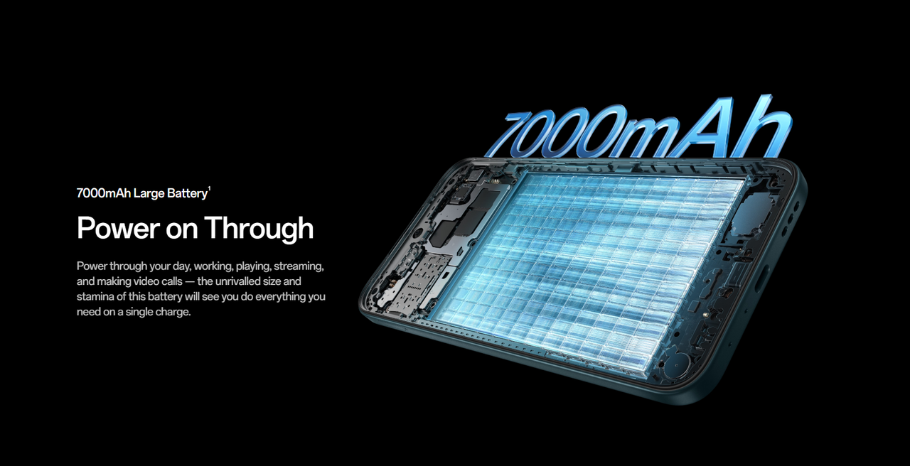 Massive 7000mAh Battery