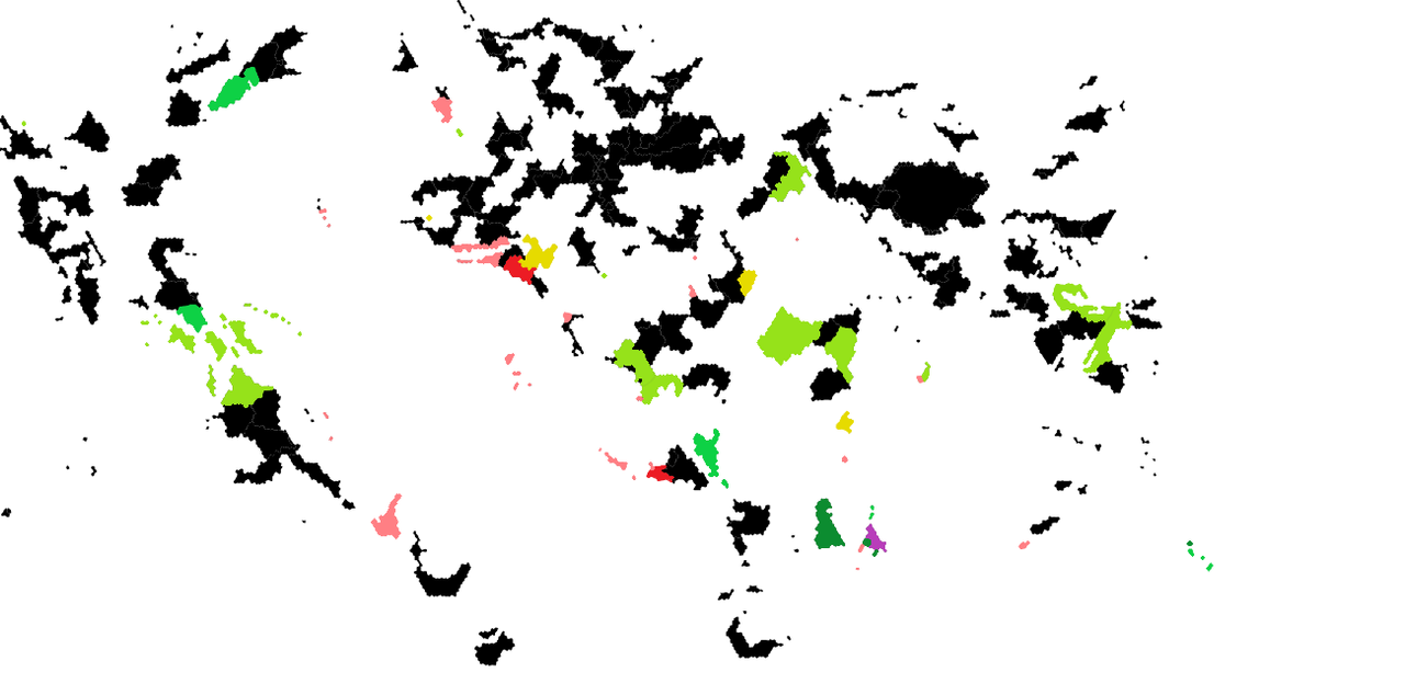 Carte des relations internationales de l'IDA en date de l'année 2019