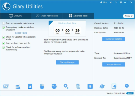 Glary Utilities Pro 5.133.0.159 Multilingual