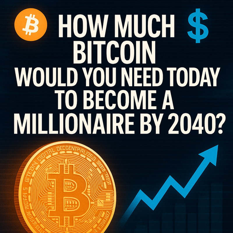 How much Bitcoin would you need today to become a millionaire by 2040?