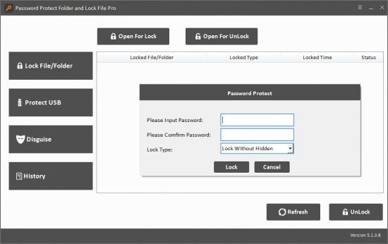 Password Protect Folder and Lock File Pro 5.1.3.8 Password Protect Folder and Lock File Pro 5.1.3.8