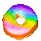  Rainbow donut 