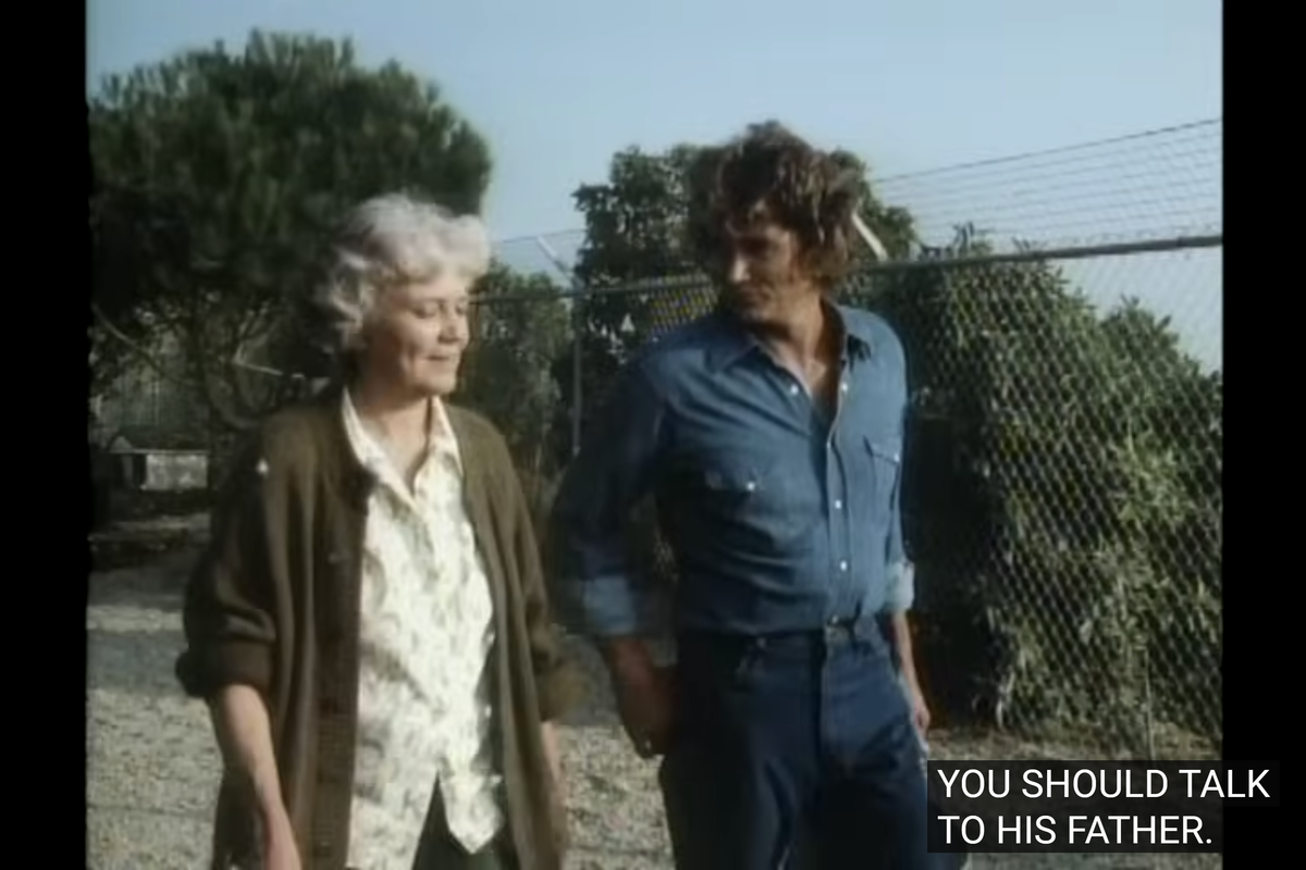 Actors Michael Landon and Jean Allison in Highway To Heaven 