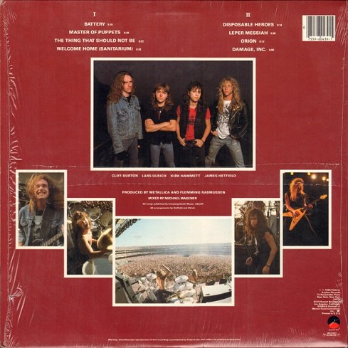 Metallica - Master Of Puppets (1986) [Vinyl Rip 1/5.64] DSD | DSF