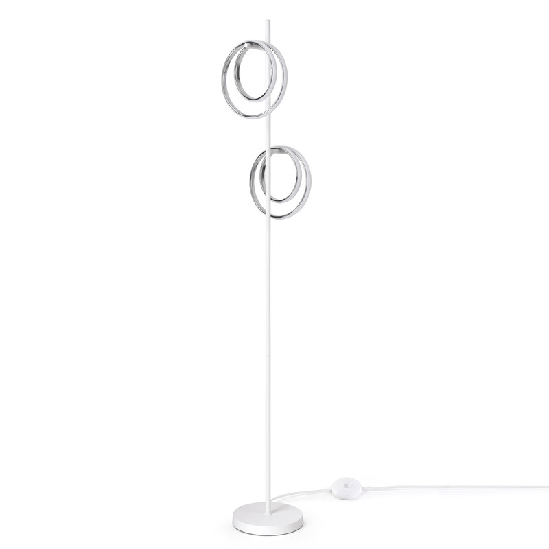 Lampadaire LED double anneau