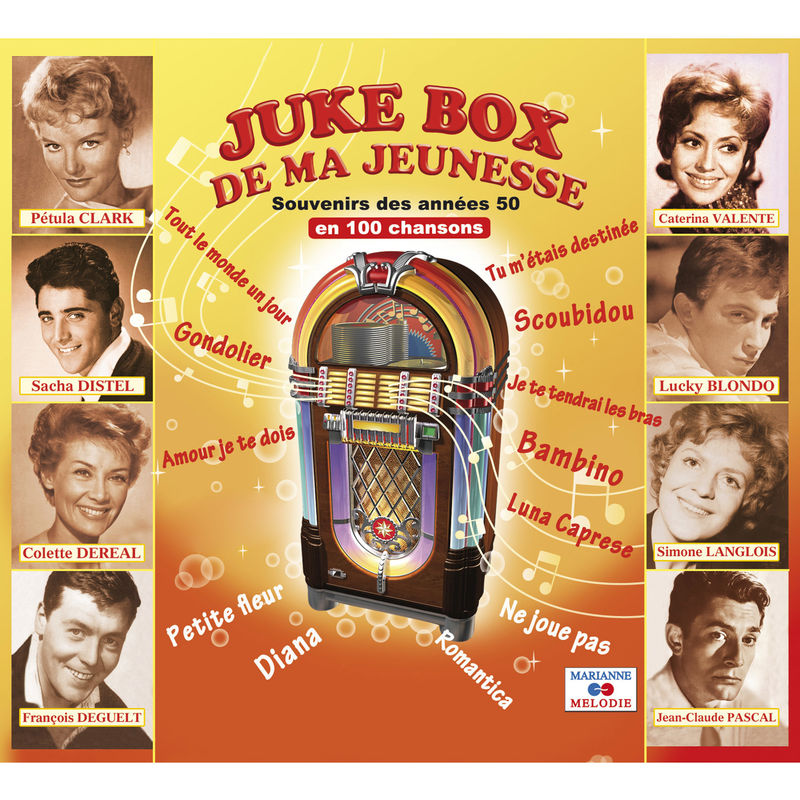 Juke Box de ma jeunesse: Souvenirs des années 50 en 100 chansons (4CD, Marianne Melodie, 2010) mp3 320 Kbps