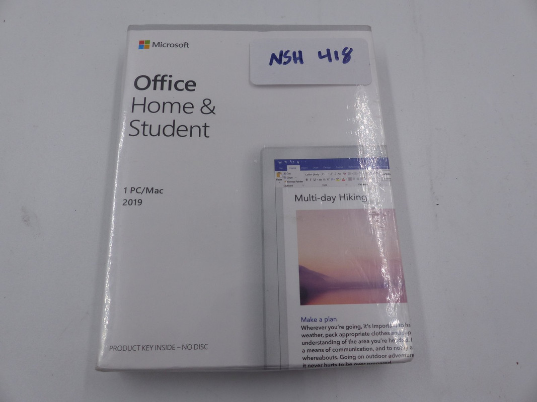 MICROSOFT SKU-79G-05186 OFFICE HOME AND STUDENT 2019 PRODUCT KEY