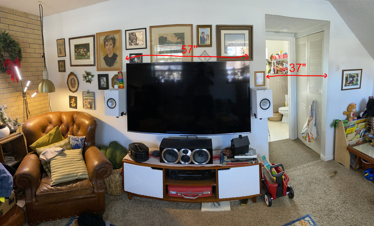 Placement Advice Choosing Between Too Narrow or Too Wide r/hometheater