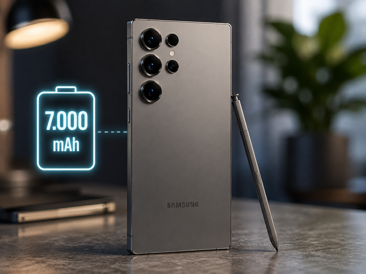 Samsung testou Galaxy S27 Ultra com 7.000 mAh, mas a S Pen teria sido o preço