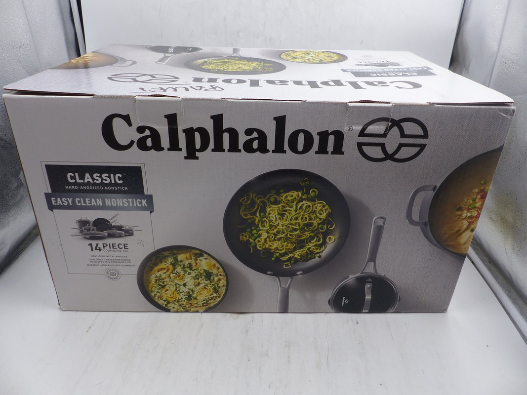 Calphalon Classic 14pc Hard-Anodized Nonstick Cookware Set