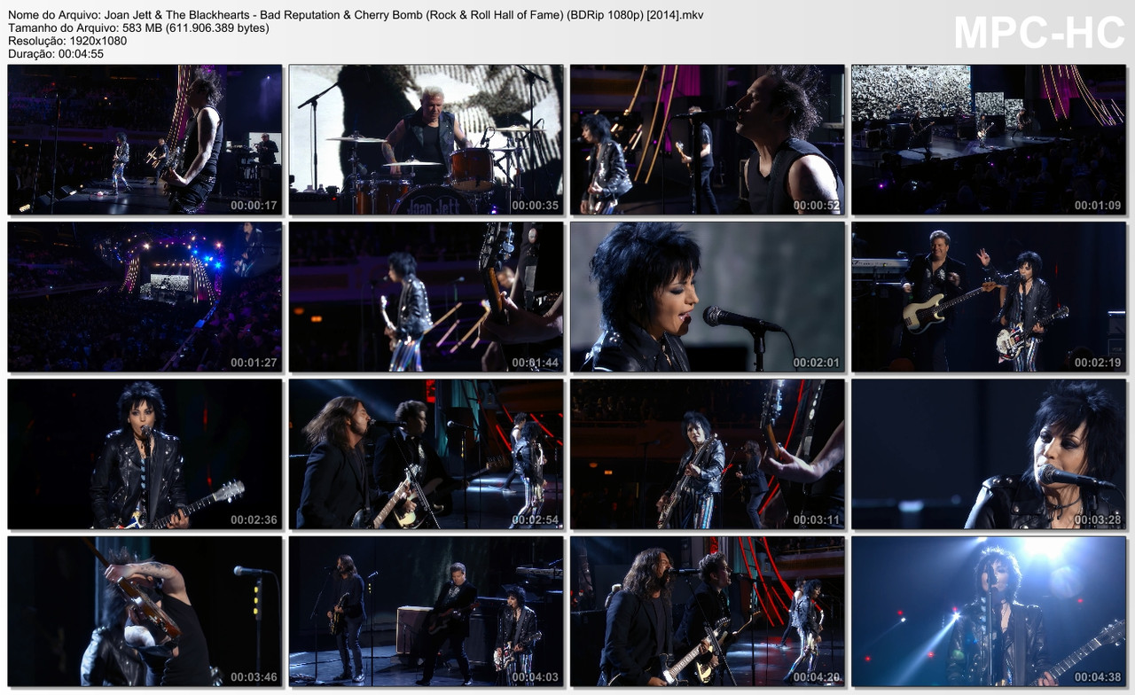 Joan Jett & The Blackhearts - Bad Reputation & Cherry Bomb (Rock & Roll Hall of Fame) (BDRip 1080p) 