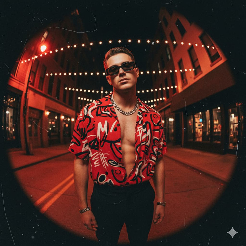 Винтажный уличный flash по фото нейросеть