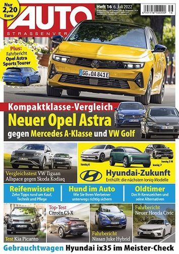 Cover: Auto Strassenverkehr Magazin No 16 vom 06 Juli 2022 Cover: Auto Strassenverkehr Magazin No 16 vom 06 Juli 2022