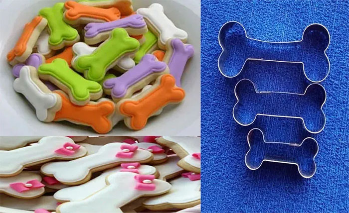 Molde en Acero huesos mini utensilio para pastillaje y pasta fría