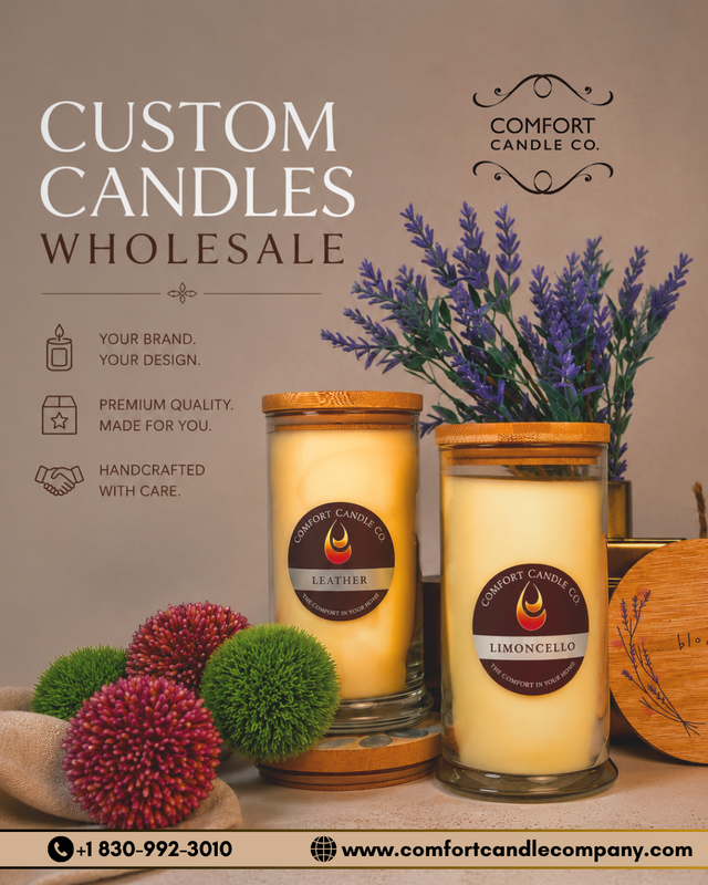 custom candles wholesale