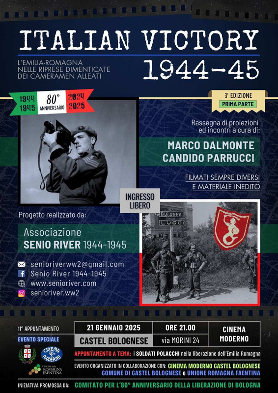 Un tributo ai soldati polacchi: Martedì 21 gennaio appuntamento speciale della rassegna “Italian Victory 1944-45” Un tributo ai soldati polacchi: Martedì 21 gennaio appuntamento speciale della rassegna “Italian Victory 1944-45”