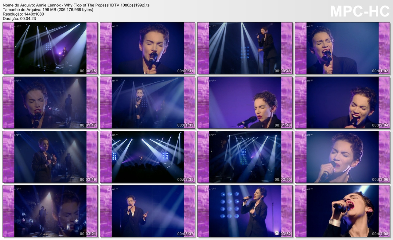 Annie Lennox - Why (Top of The Pops) (HDTV 1080p) [1992]