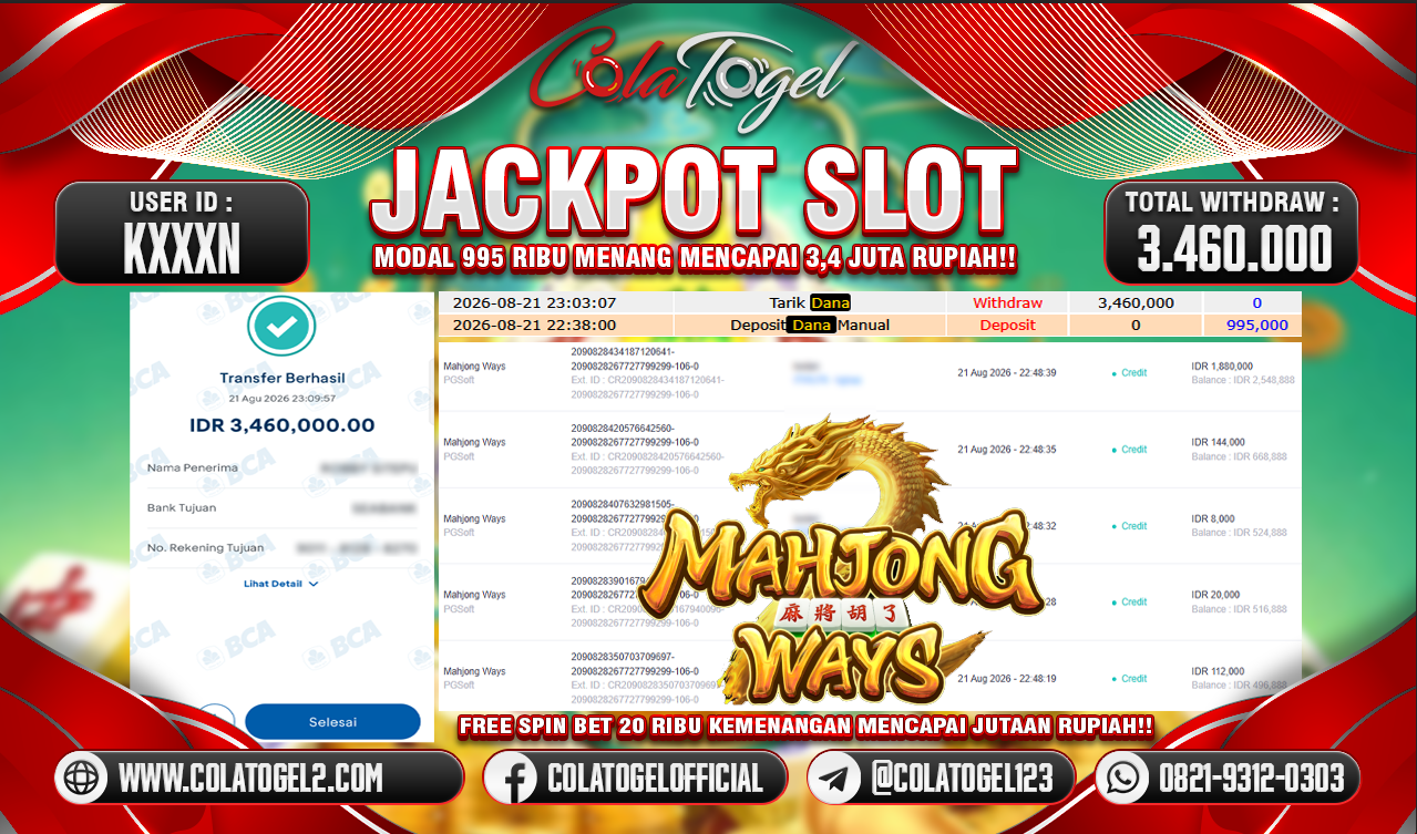 JACKPOT SLOT GACOR!!