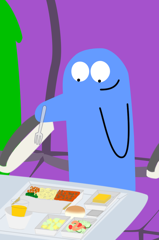 Bloo-On-Plane