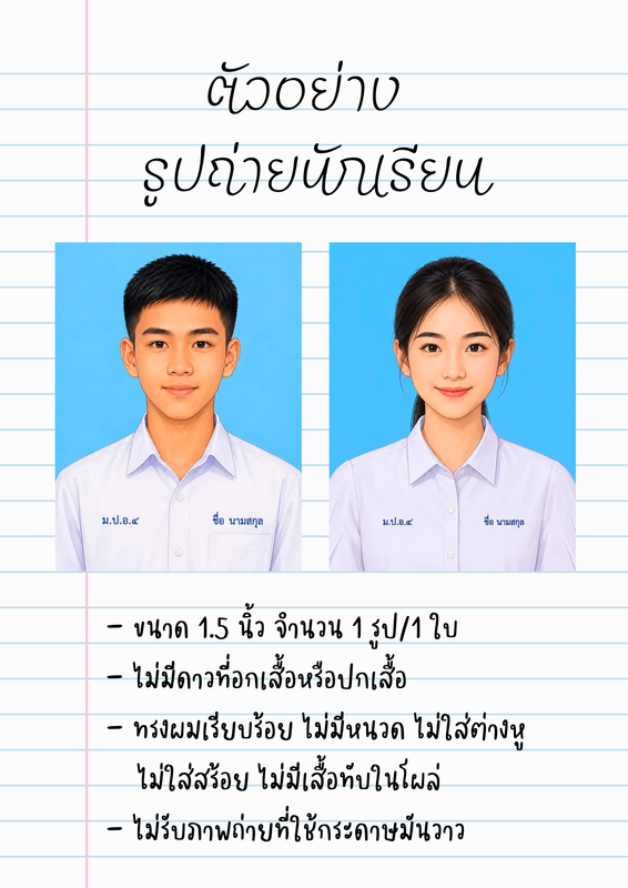 ต วอย าง ร ปน กเร ยน